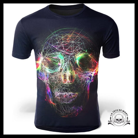 T-Shirt Crâne Multicolore