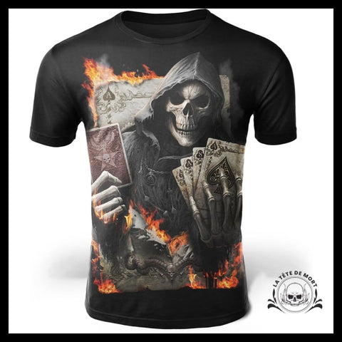 T-Shirt Squelette Carte