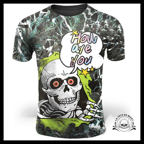 T-Shirt Squelette Heureux