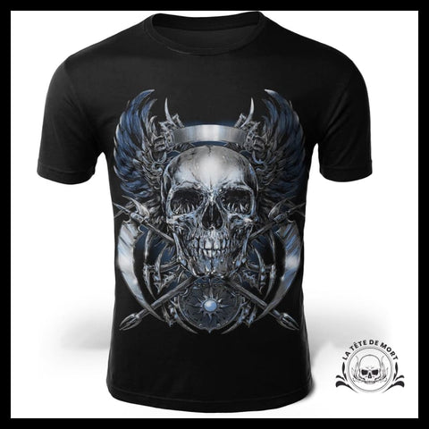 T-Shirt Biker Tête de Mort