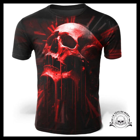 T-Shirt Tête de Mort Rouge