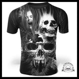 T-Shirt Tête de Mort Satanique