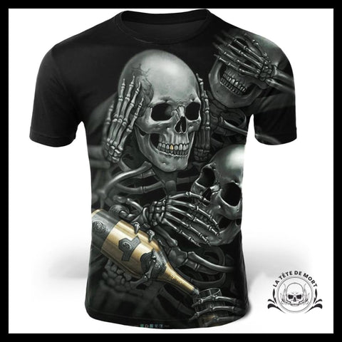T-Shirt Squelette De La Mort