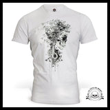 T-Shirt Squelette Fleurs